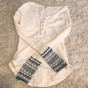 Free people thermal Henley